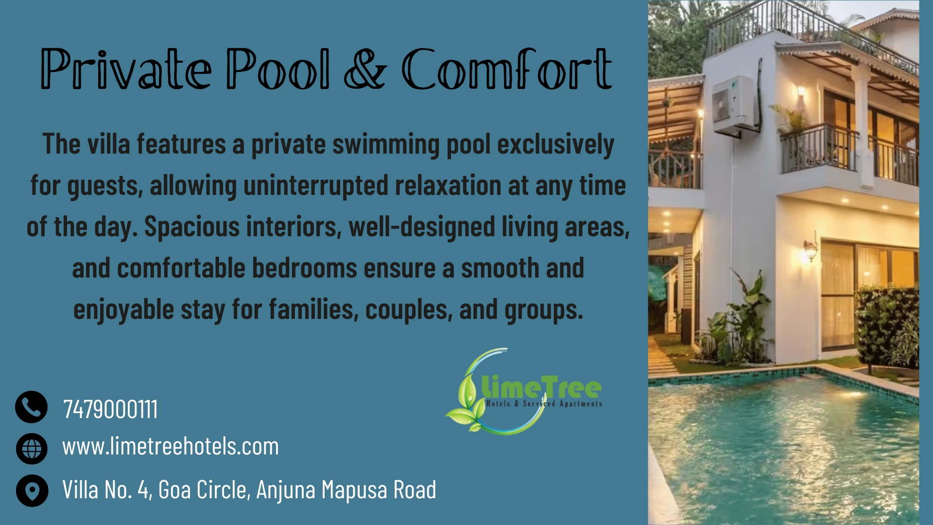 Contemporary Private Pool Villa in Goa